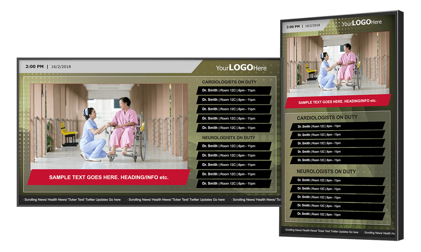 Digital Signage Gesundheitswesen