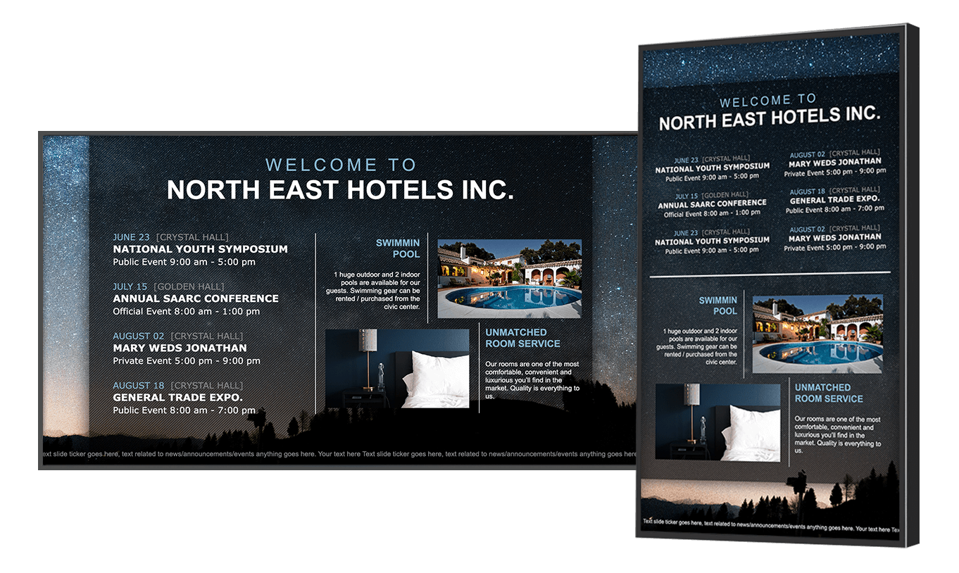 Digital Signage For Hotel