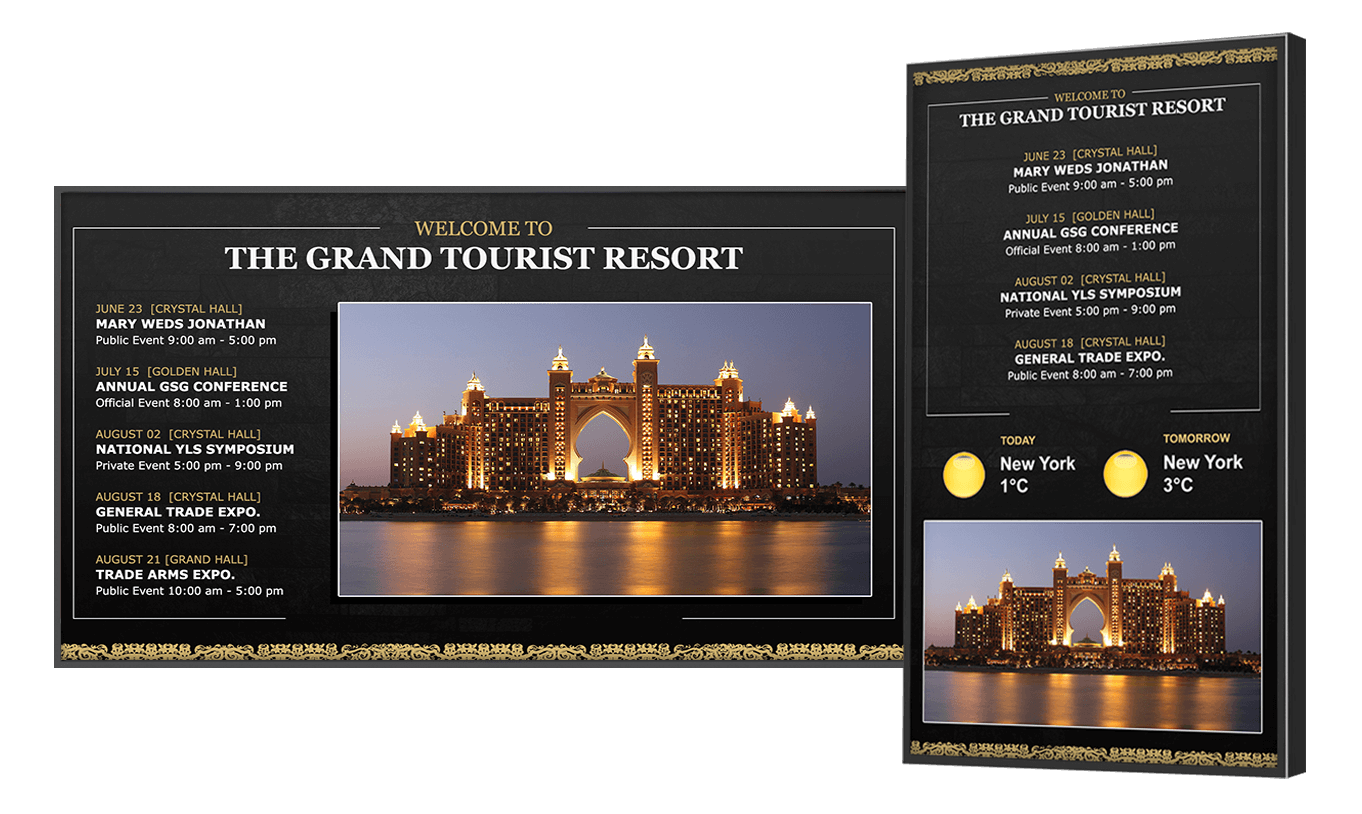 Resort Digital Signage1