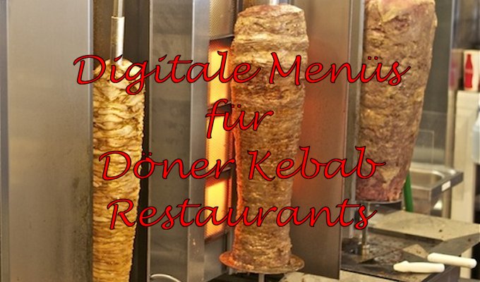 Digitale Menüs für Döner Kebab Restaurants