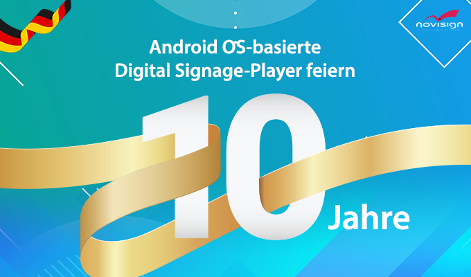 Deutschland 10 Yahre digital signage